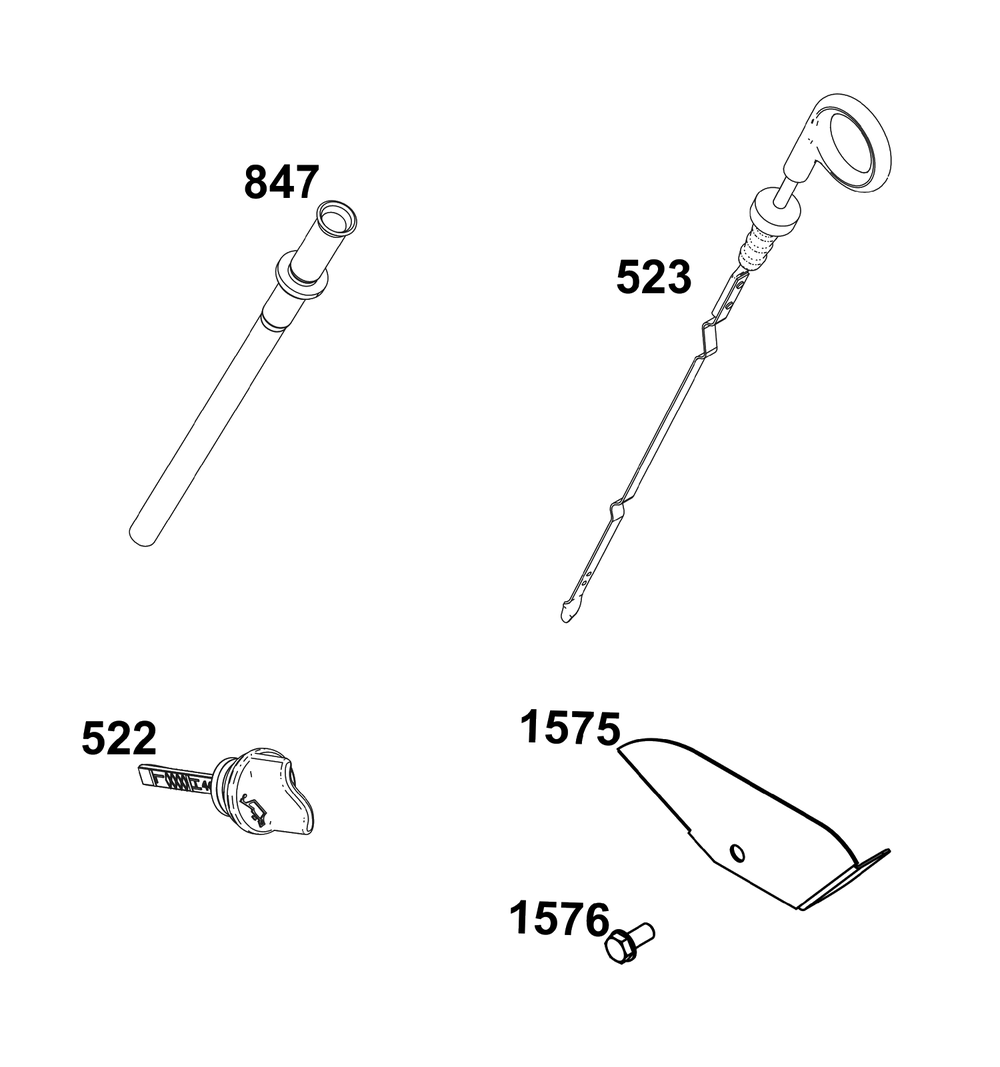 Lubrication Group Diagram and Parts List for 25V337-0016-F1  Briggs and Stratton Engine